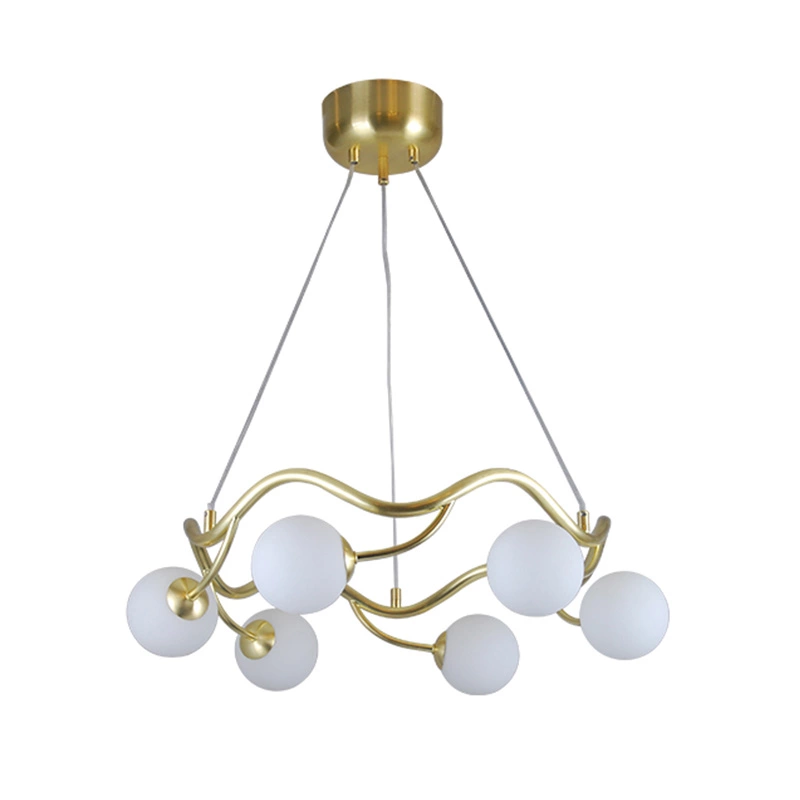 Lampu gantung kaca G9 gaya Nordic elegan